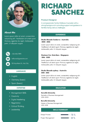 Professional CV Template BE